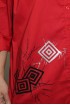 Klasická košeľa s aplikáciou - červená